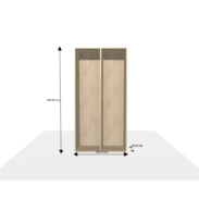Meuble sur-mesure selon votre configuration : New_Projectlll - Bibliothèque/Etagère-Dimensions L=80 cm H=160 cm P=30 cm