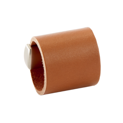 Ledergriff Drum - Cognac-Leder