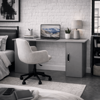 Bureau sur mesure à double placard