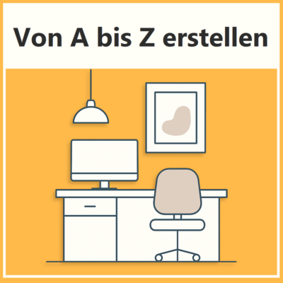 Schreibtisch zum Konfigurieren