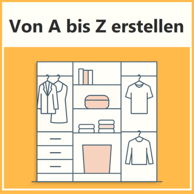 Ankleidezimmer zum Konfigurieren