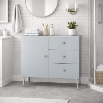 Meuble bas sur mesure pour salle de bain