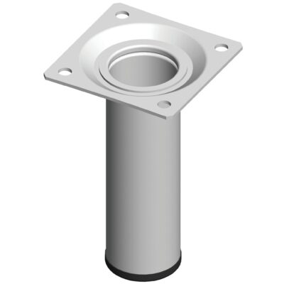 Runder Möbelfuß aus Metall - H 150 mm, Weiß