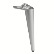 Mifos-Möbelfuß - Höhe 200 mm – Durchmesser 72 mm, Aluminiumgrau