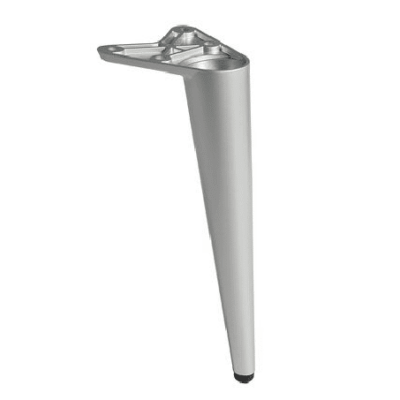 Mifos-Möbelfuß - Höhe 200 mm – Durchmesser 72 mm, Aluminiumgrau