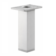 Quadratischer Möbelfuß aus Aluminium