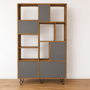 Bücherregal Oria, ein luxuriöses Möbelstück in zeitlosem Design - Nuance graphite, 120cm