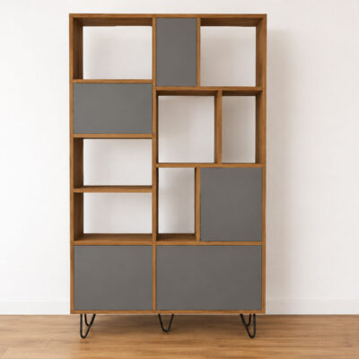 Bücherregal Oria, ein luxuriöses Möbelstück in zeitlosem Design - Nuance graphite, 120cm