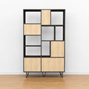 Bücherregal Oria, ein luxuriöses Möbelstück in zeitlosem Design - Essence Graphite, 120cm