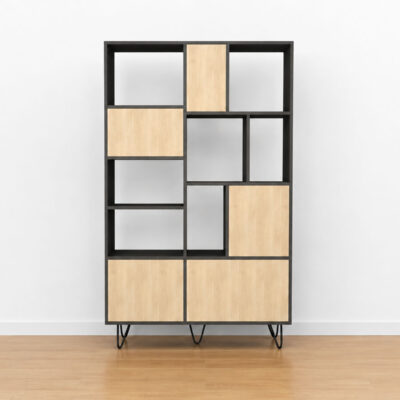 Bücherregal Oria, ein luxuriöses Möbelstück in zeitlosem Design - Essence Graphite, 120cm