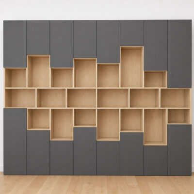 Bibliothek Pierra, eine destrukturierte Architektur mit außergewöhnlichem Design - Essence Graphite