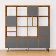 Bücherregal Oria, ein luxuriöses Möbelstück in zeitlosem Design - Nuance graphite, 180cm