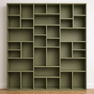 Elma-Bücherregal, ein luxuriöses Möbelstück mit architektonischem Design - Noyer élégance, 210cm