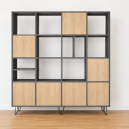 Bücherregal Oria, ein luxuriöses Möbelstück in zeitlosem Design - Essence Graphite, 180cm