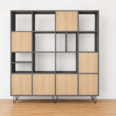 Bücherregal Oria, ein luxuriöses Möbelstück in zeitlosem Design - Essence Graphite, 180cm