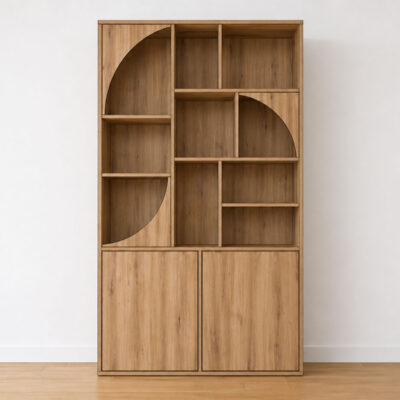 Das Sideboard Tarys – ein skulpturales Möbelstück mit zeitlosem Design - Chêne artisan doré, 120cm