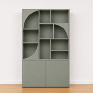 Das Sideboard Tarys – ein skulpturales Möbelstück mit zeitlosem Design - Vert aloé, 120cm