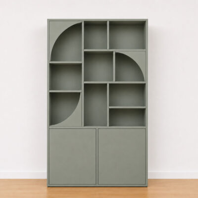 Das Sideboard Tarys – ein skulpturales Möbelstück mit zeitlosem Design - Vert aloé, 120cm