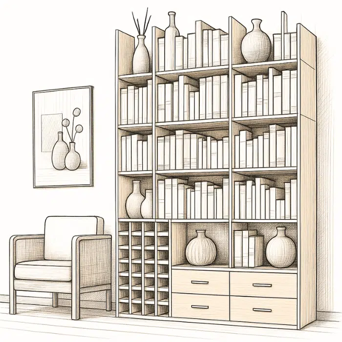Bücherschrank nach Maß